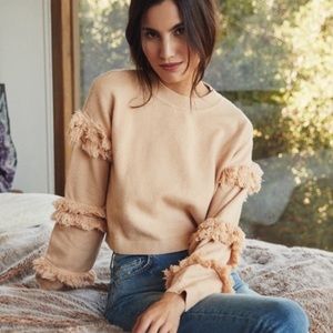 Tularosa fringe sweater ruffle XS some signs of wear normal used confition